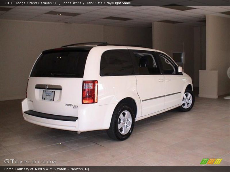 Stone White / Dark Slate Gray/Light Shale 2010 Dodge Grand Caravan SXT