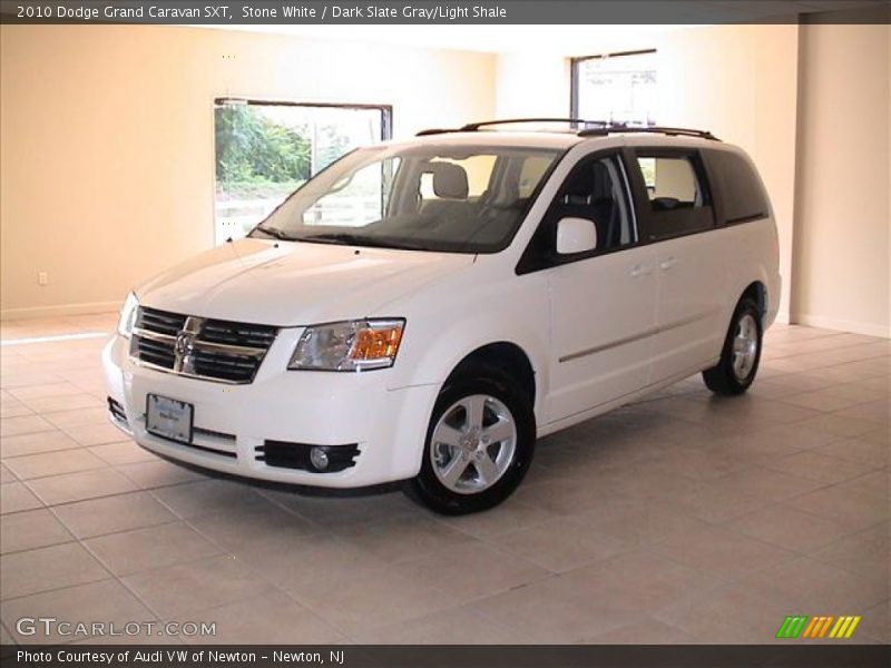 Stone White / Dark Slate Gray/Light Shale 2010 Dodge Grand Caravan SXT