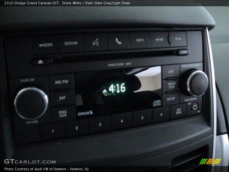 Stone White / Dark Slate Gray/Light Shale 2010 Dodge Grand Caravan SXT