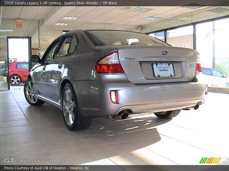 Quartz Silver Metallic / Off Black 2008 Subaru Legacy 3.0R Limited