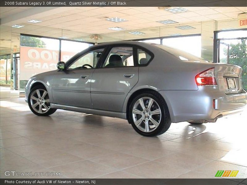 Quartz Silver Metallic / Off Black 2008 Subaru Legacy 3.0R Limited