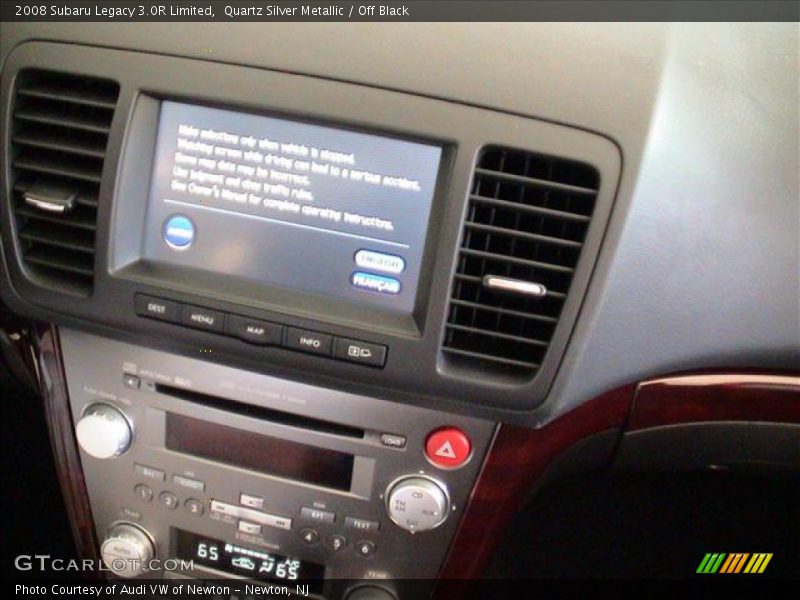 Quartz Silver Metallic / Off Black 2008 Subaru Legacy 3.0R Limited