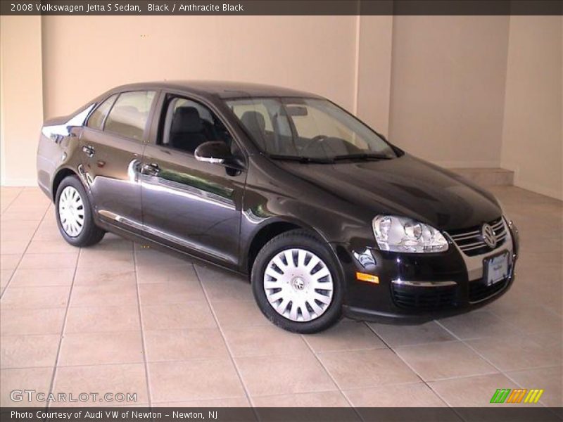 Black / Anthracite Black 2008 Volkswagen Jetta S Sedan