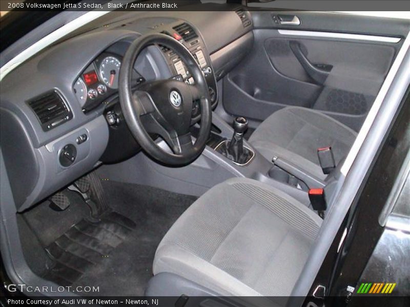 Black / Anthracite Black 2008 Volkswagen Jetta S Sedan