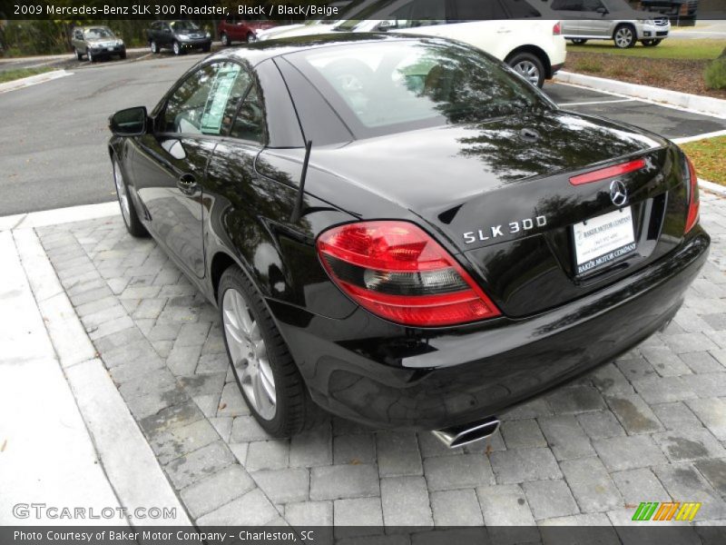 Black / Black/Beige 2009 Mercedes-Benz SLK 300 Roadster