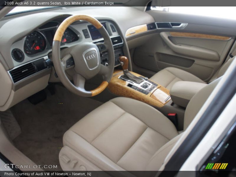 Ibis White / Cardamom Beige 2008 Audi A6 3.2 quattro Sedan