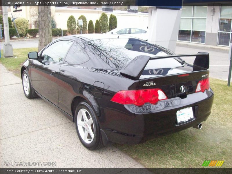 Nighthawk Black Pearl / Ebony 2003 Acura RSX Type S Sports Coupe