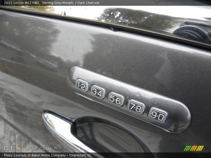 Sterling Grey Metallic / Dark Charcoal 2011 Lincoln MKZ FWD