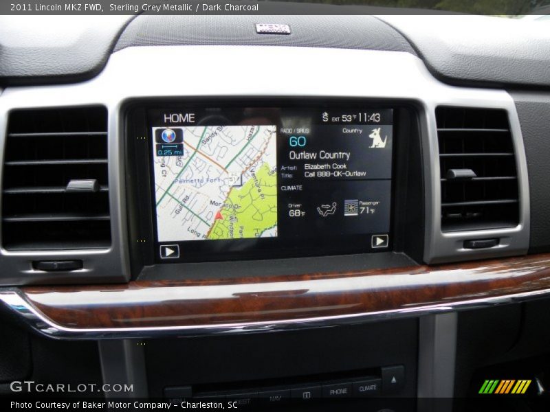 Sterling Grey Metallic / Dark Charcoal 2011 Lincoln MKZ FWD