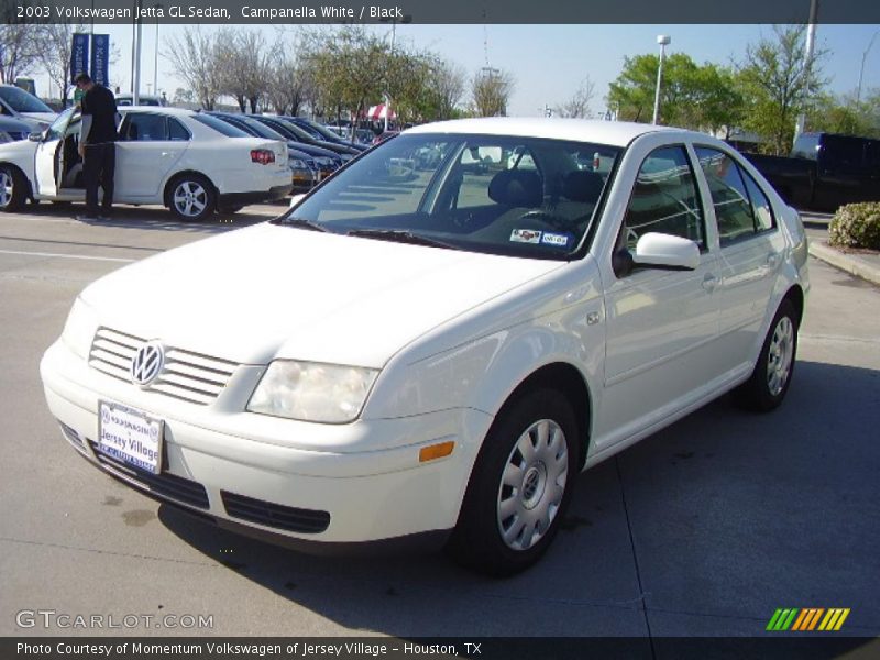 Campanella White / Black 2003 Volkswagen Jetta GL Sedan