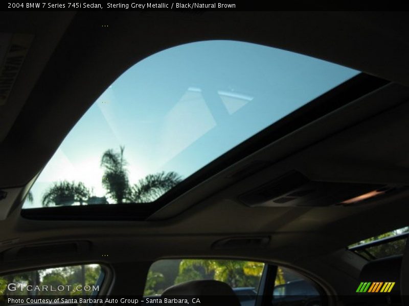 Sunroof of 2004 7 Series 745i Sedan