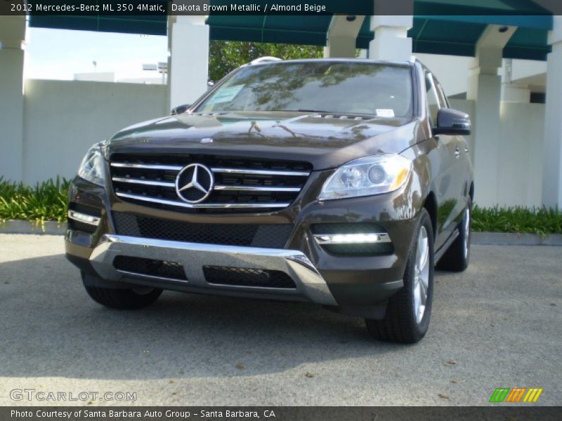 Dakota Brown Metallic / Almond Beige 2012 Mercedes-Benz ML 350 4Matic