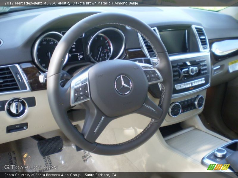 Dakota Brown Metallic / Almond Beige 2012 Mercedes-Benz ML 350 4Matic
