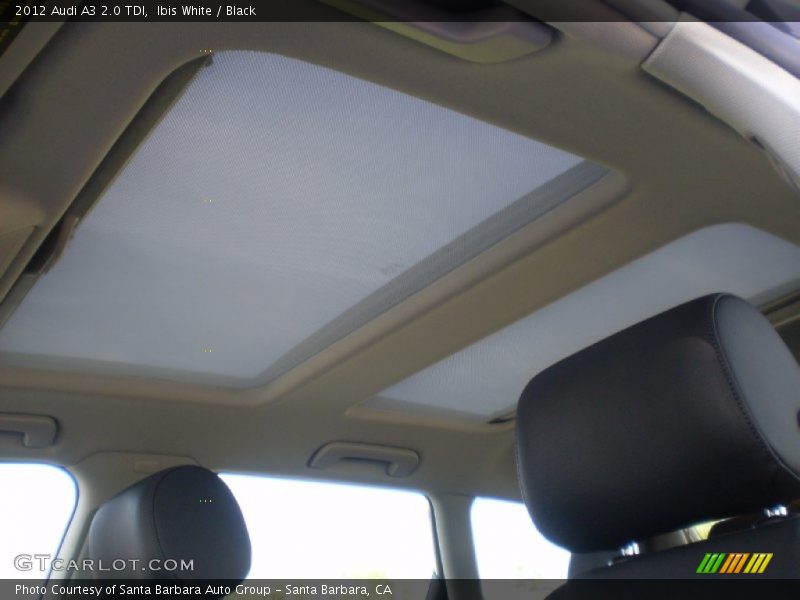 Sunroof of 2012 A3 2.0 TDI