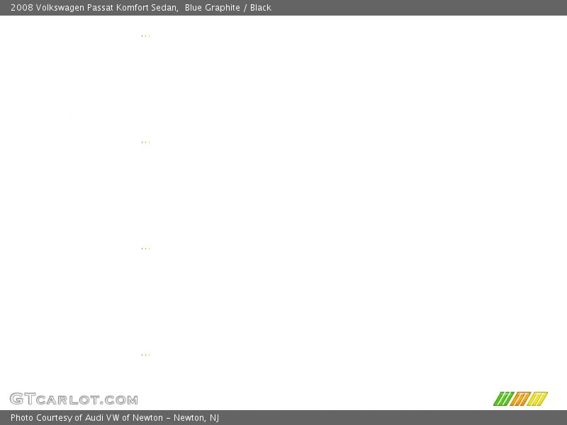 Blue Graphite / Black 2008 Volkswagen Passat Komfort Sedan