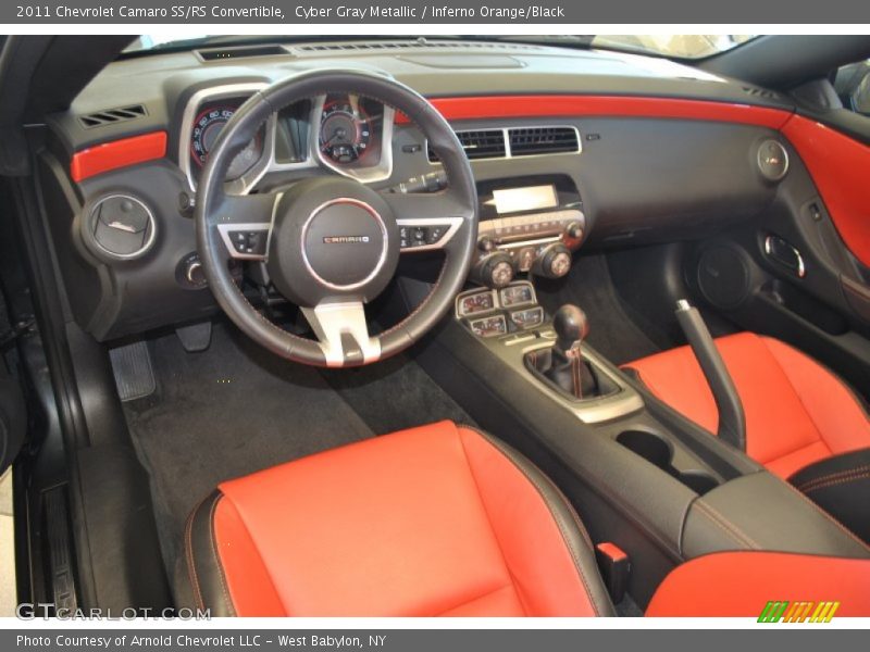 Inferno Orange/Black Interior - 2011 Camaro SS/RS Convertible 