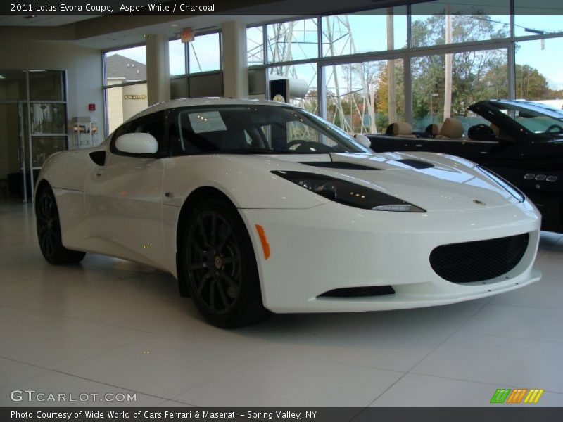 Aspen White / Charcoal 2011 Lotus Evora Coupe