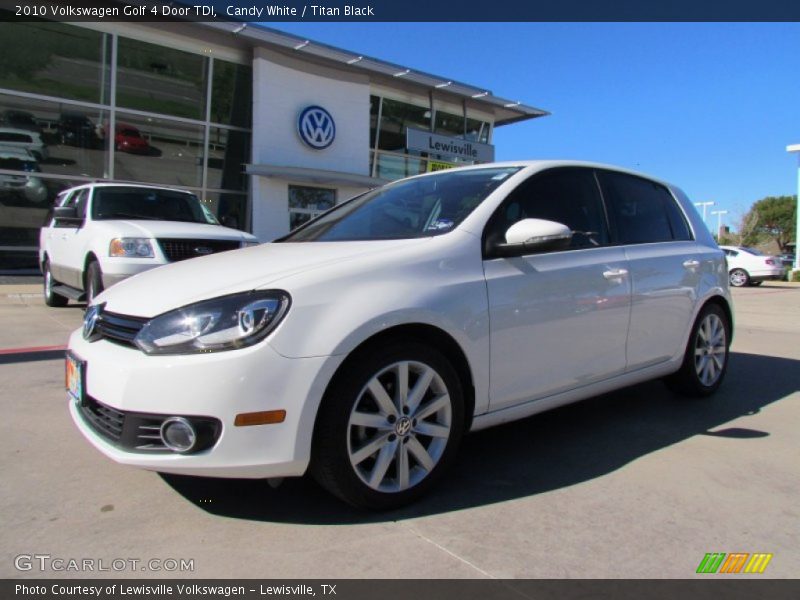 Candy White / Titan Black 2010 Volkswagen Golf 4 Door TDI