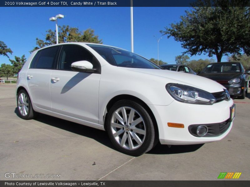 Front 3/4 View of 2010 Golf 4 Door TDI