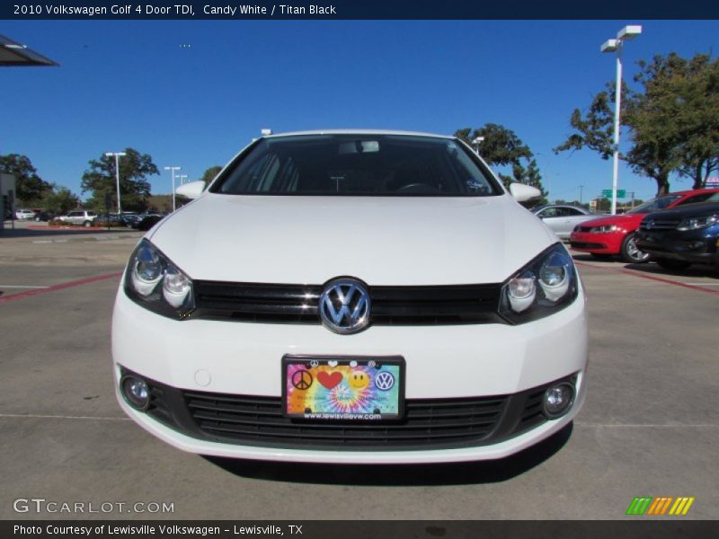 Candy White / Titan Black 2010 Volkswagen Golf 4 Door TDI