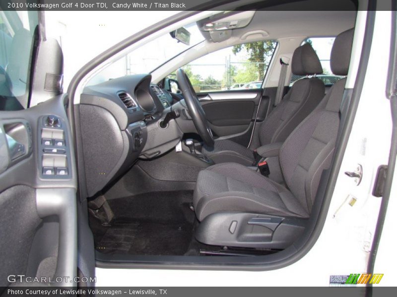 Candy White / Titan Black 2010 Volkswagen Golf 4 Door TDI