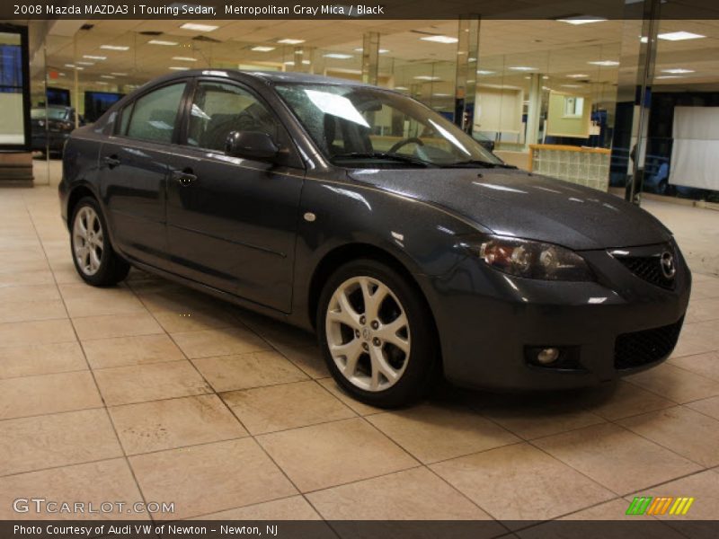 Metropolitan Gray Mica / Black 2008 Mazda MAZDA3 i Touring Sedan