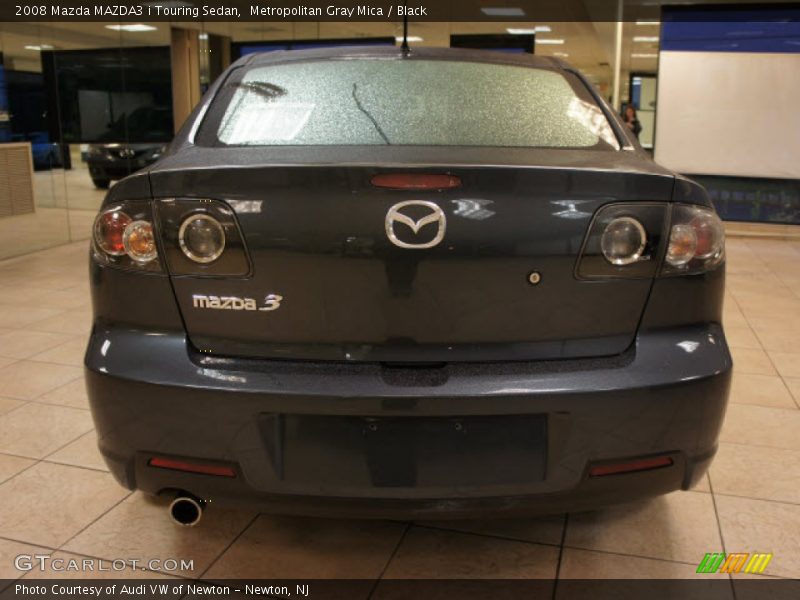 Metropolitan Gray Mica / Black 2008 Mazda MAZDA3 i Touring Sedan