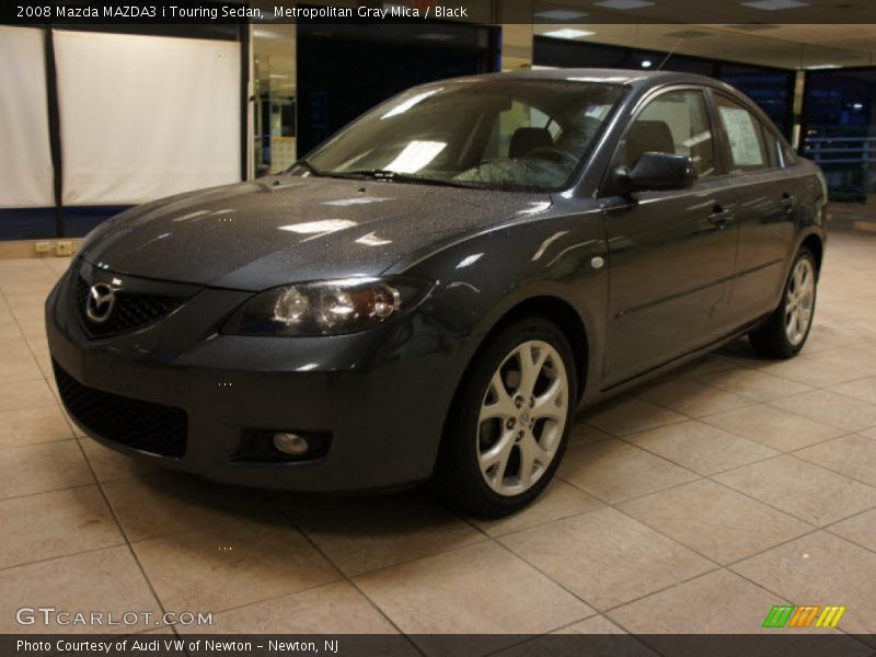 Metropolitan Gray Mica / Black 2008 Mazda MAZDA3 i Touring Sedan