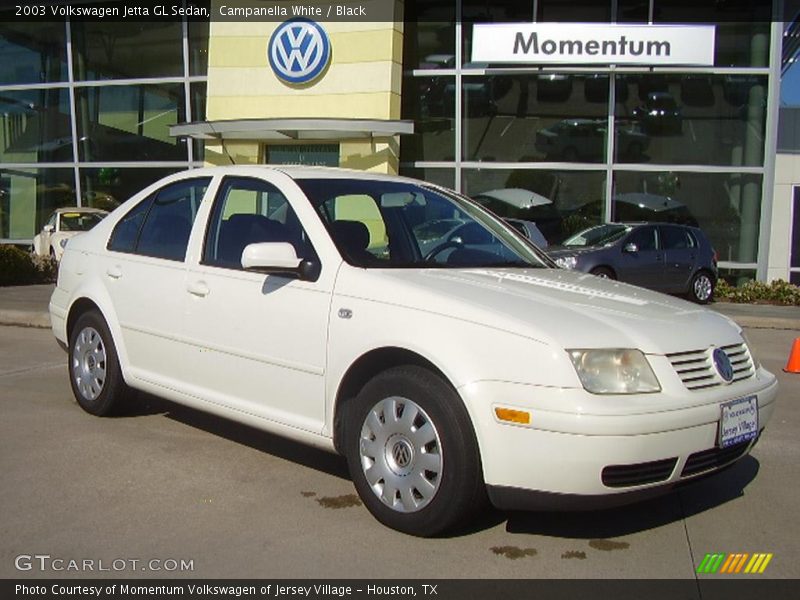 Campanella White / Black 2003 Volkswagen Jetta GL Sedan