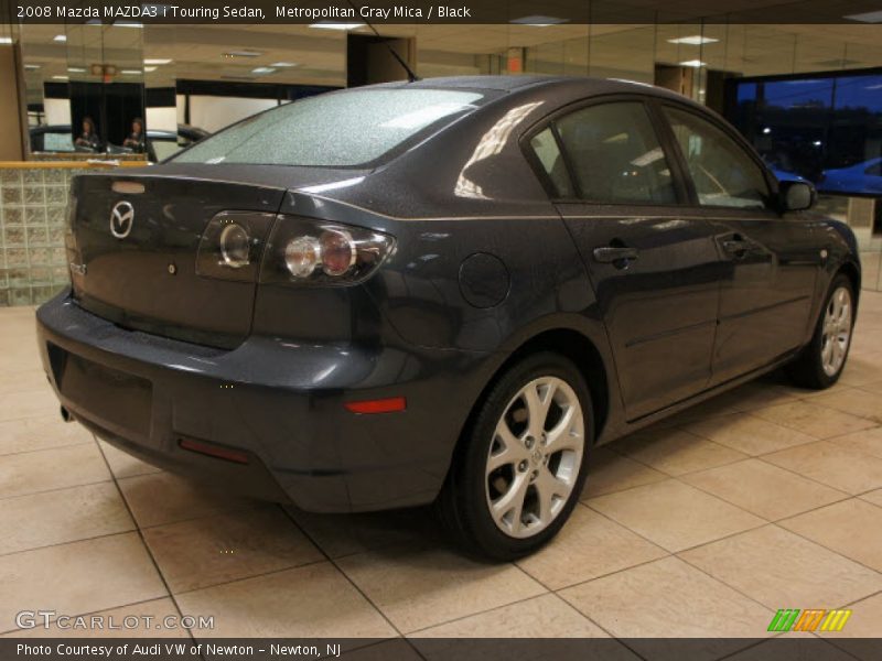 Metropolitan Gray Mica / Black 2008 Mazda MAZDA3 i Touring Sedan