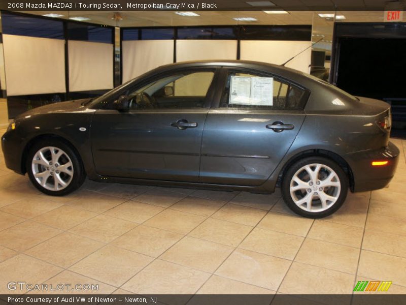 Metropolitan Gray Mica / Black 2008 Mazda MAZDA3 i Touring Sedan