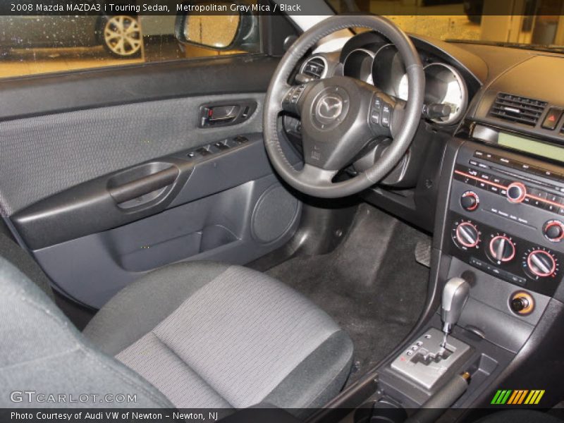 Metropolitan Gray Mica / Black 2008 Mazda MAZDA3 i Touring Sedan
