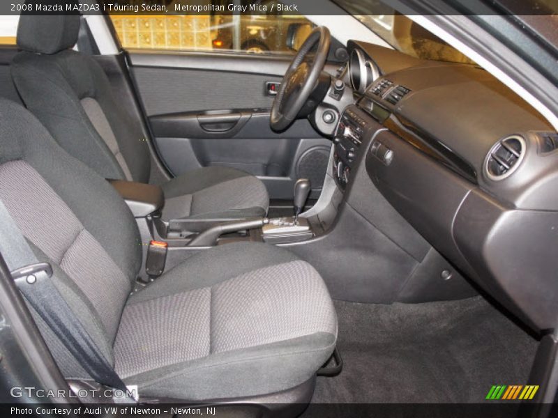 Metropolitan Gray Mica / Black 2008 Mazda MAZDA3 i Touring Sedan