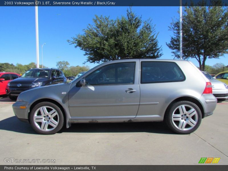 Silverstone Grey Metallic / Black/Gray 2003 Volkswagen GTI 1.8T