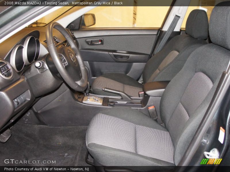Metropolitan Gray Mica / Black 2008 Mazda MAZDA3 i Touring Sedan