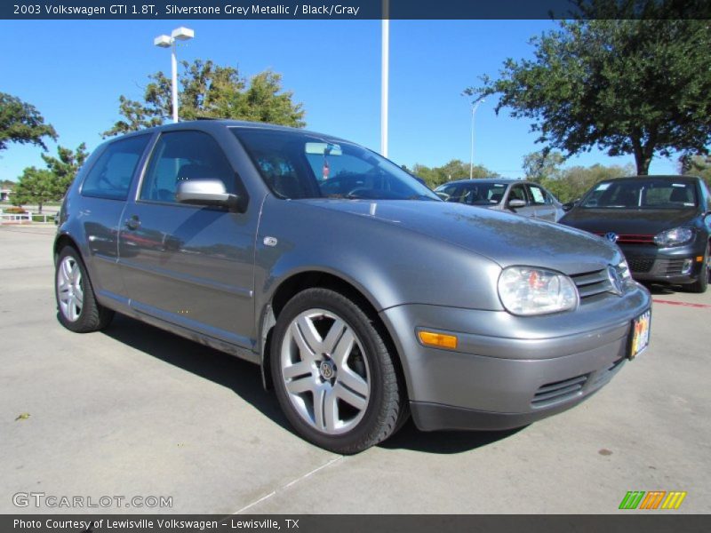 Silverstone Grey Metallic / Black/Gray 2003 Volkswagen GTI 1.8T