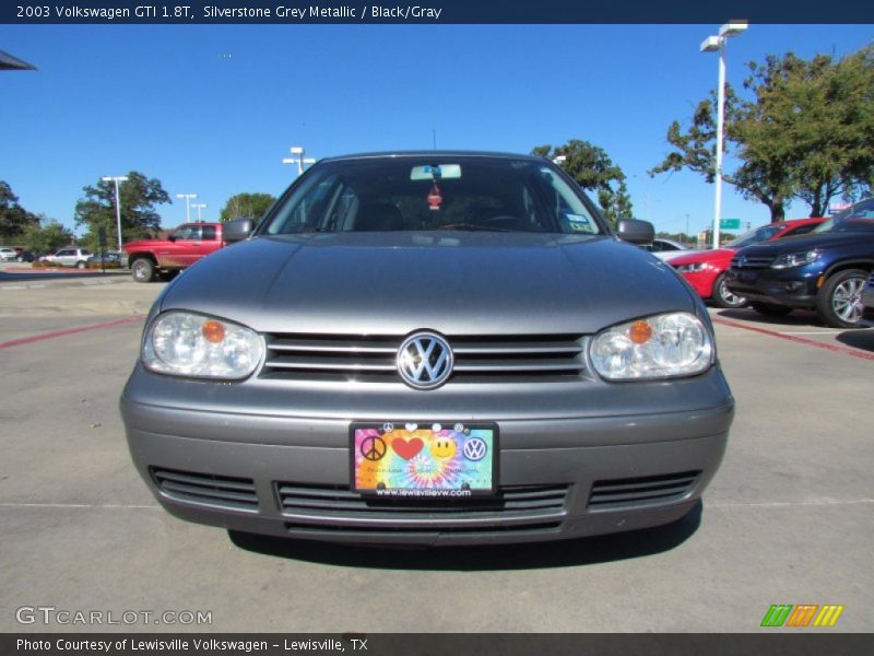 Silverstone Grey Metallic / Black/Gray 2003 Volkswagen GTI 1.8T