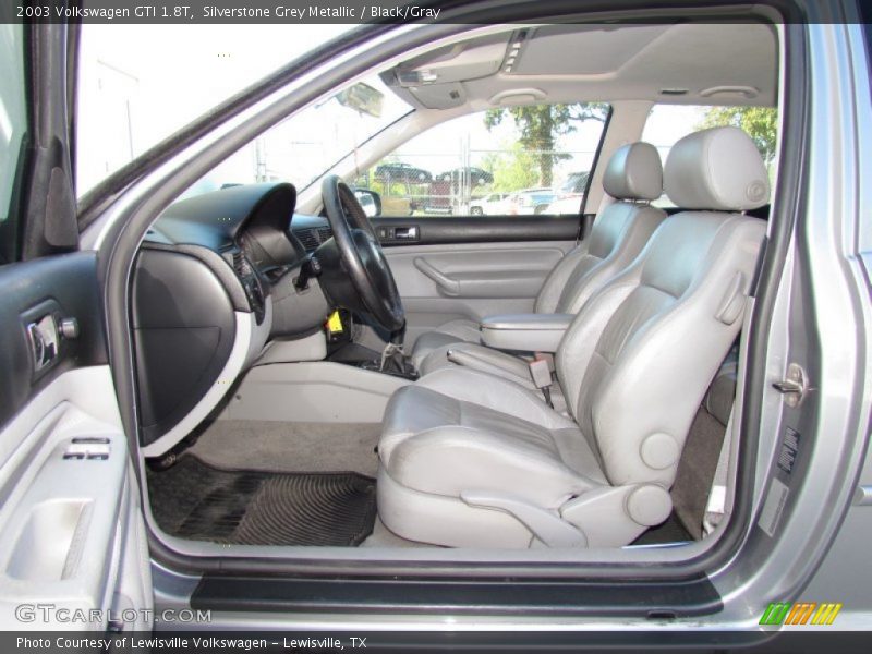Silverstone Grey Metallic / Black/Gray 2003 Volkswagen GTI 1.8T
