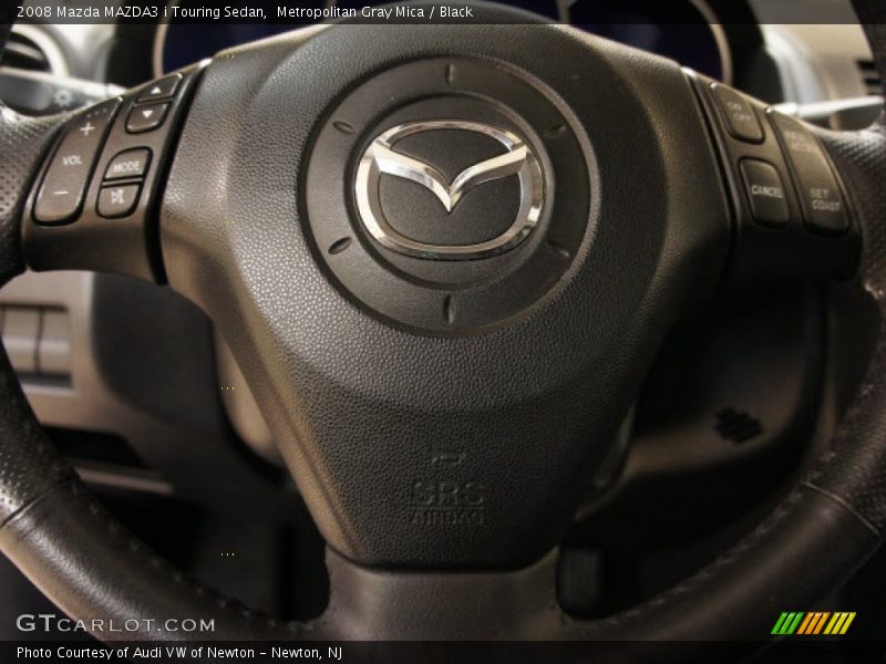 Metropolitan Gray Mica / Black 2008 Mazda MAZDA3 i Touring Sedan