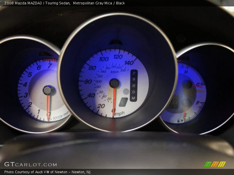 Metropolitan Gray Mica / Black 2008 Mazda MAZDA3 i Touring Sedan