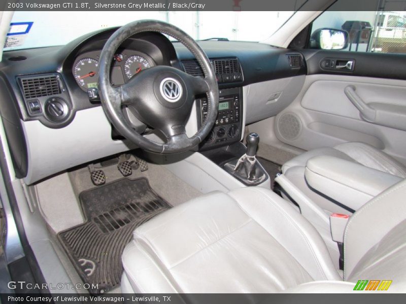 Silverstone Grey Metallic / Black/Gray 2003 Volkswagen GTI 1.8T