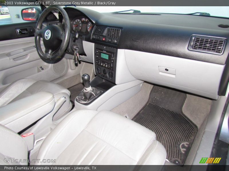 Silverstone Grey Metallic / Black/Gray 2003 Volkswagen GTI 1.8T