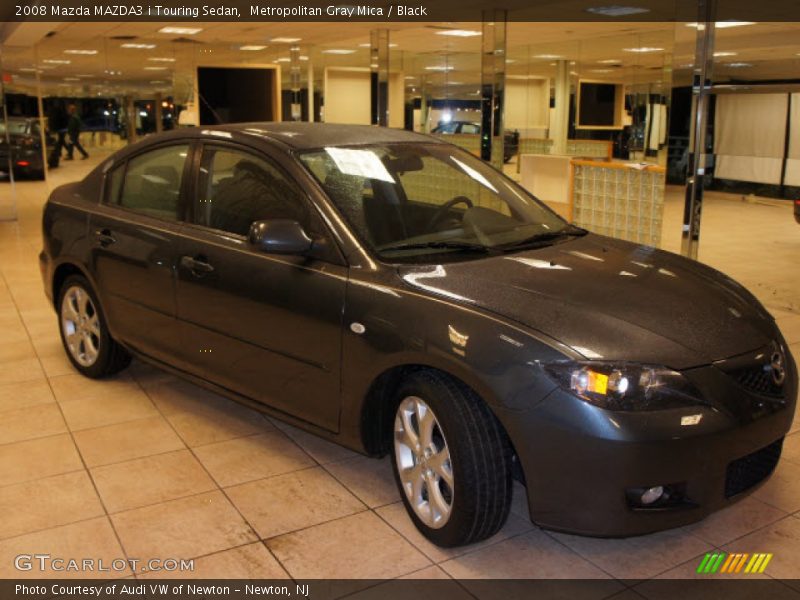 Metropolitan Gray Mica / Black 2008 Mazda MAZDA3 i Touring Sedan