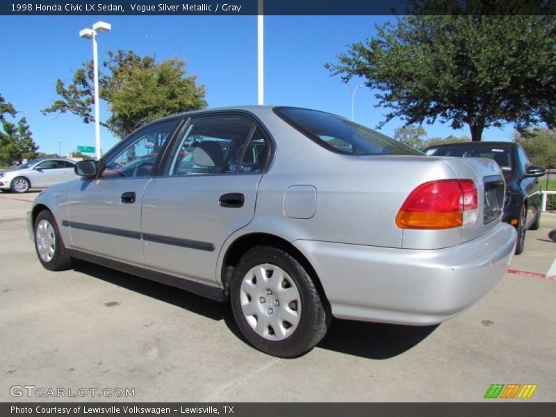 Vogue Silver Metallic / Gray 1998 Honda Civic LX Sedan