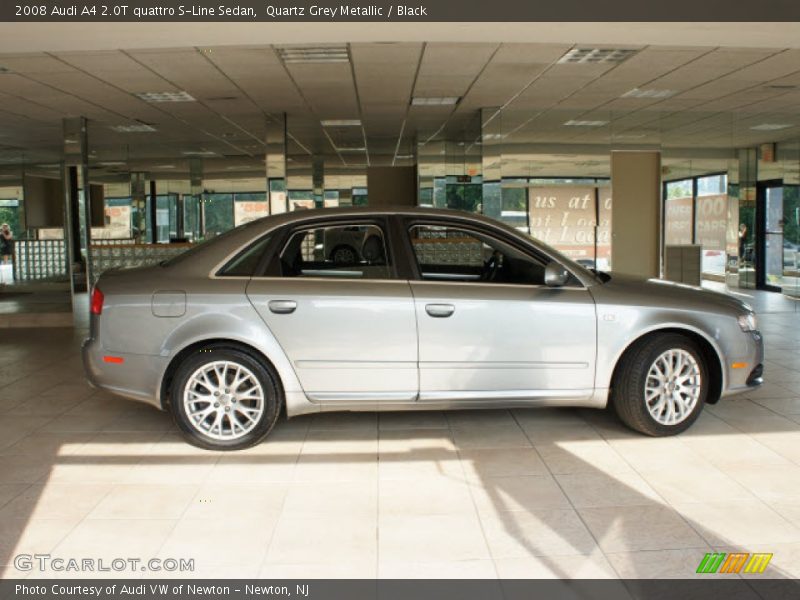 Quartz Grey Metallic / Black 2008 Audi A4 2.0T quattro S-Line Sedan