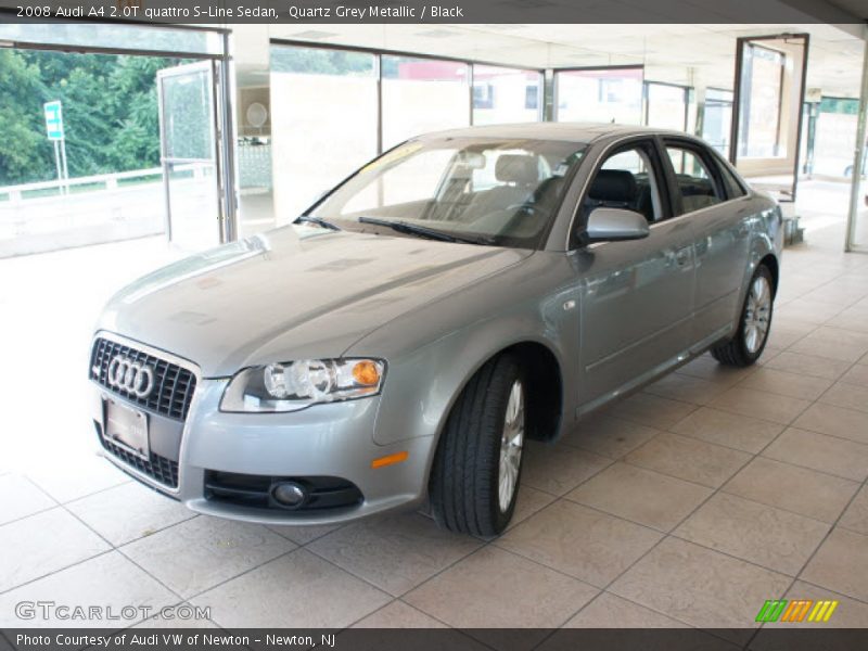 Quartz Grey Metallic / Black 2008 Audi A4 2.0T quattro S-Line Sedan