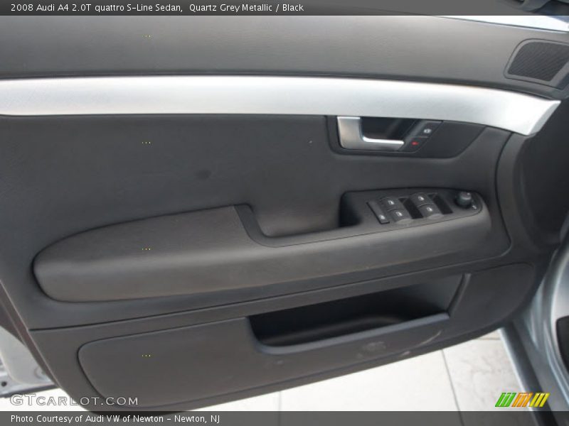 Quartz Grey Metallic / Black 2008 Audi A4 2.0T quattro S-Line Sedan