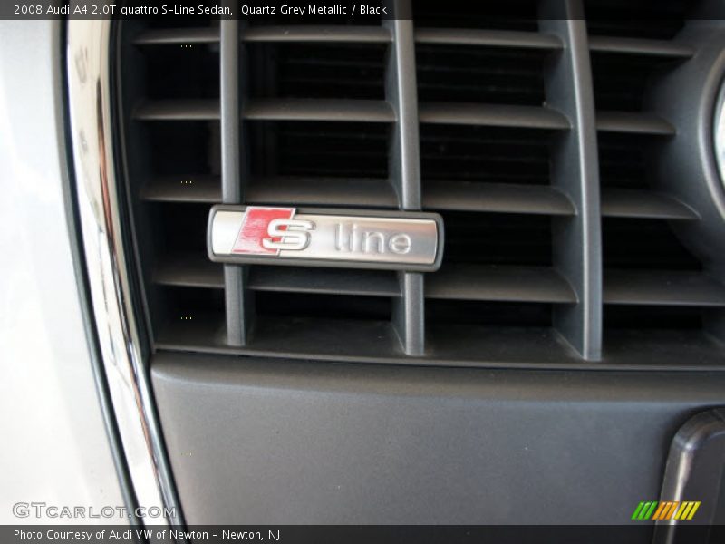 Quartz Grey Metallic / Black 2008 Audi A4 2.0T quattro S-Line Sedan