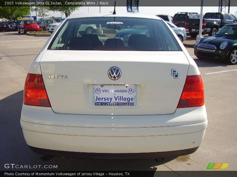 Campanella White / Black 2003 Volkswagen Jetta GL Sedan