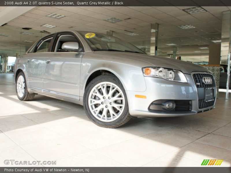 Quartz Grey Metallic / Black 2008 Audi A4 2.0T quattro S-Line Sedan